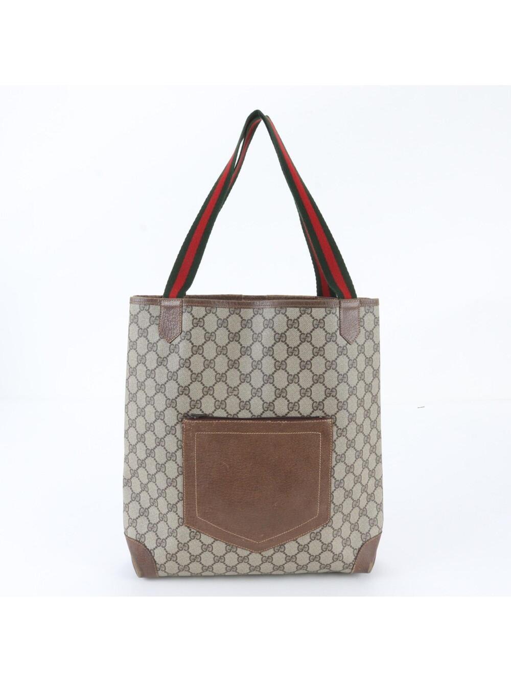 Gucci Vintage Web Strap Tote Gg Coated #357041G45B